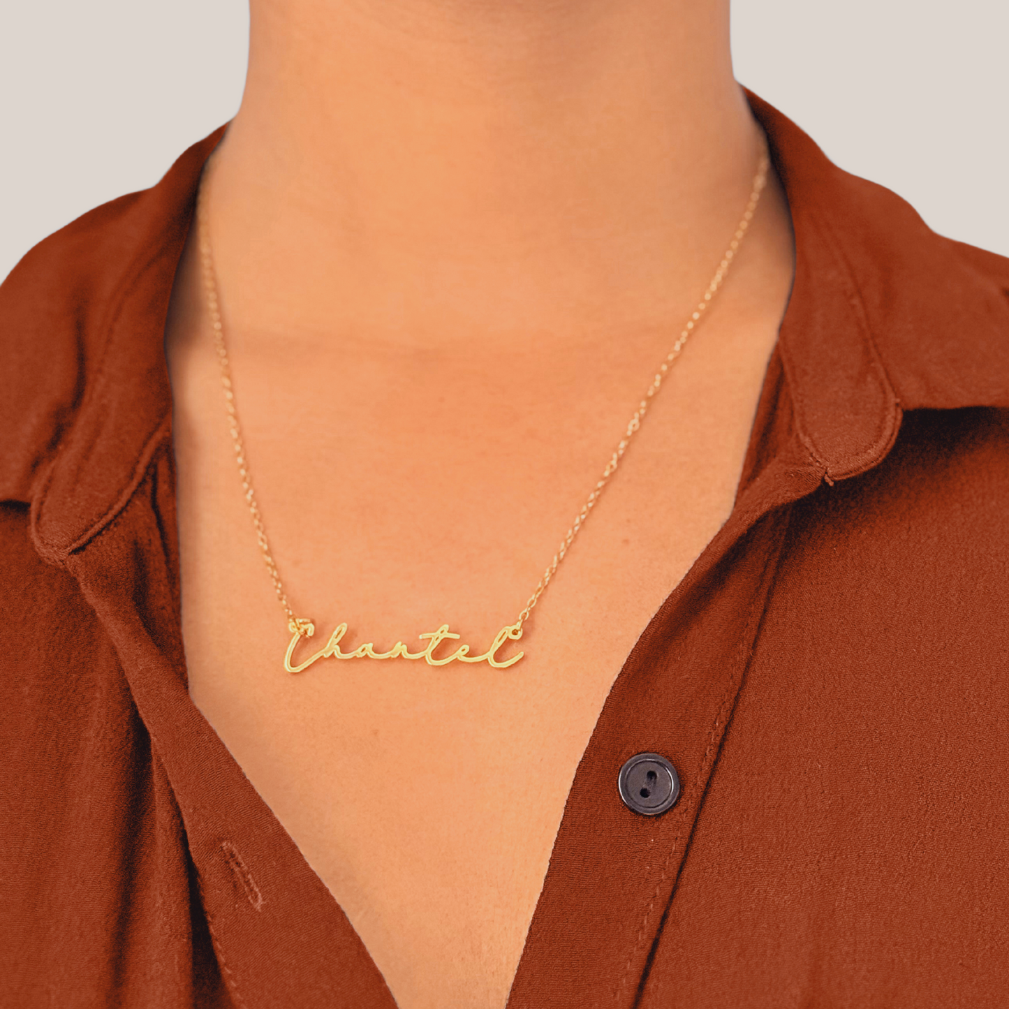 Dainty Signature Name Necklace