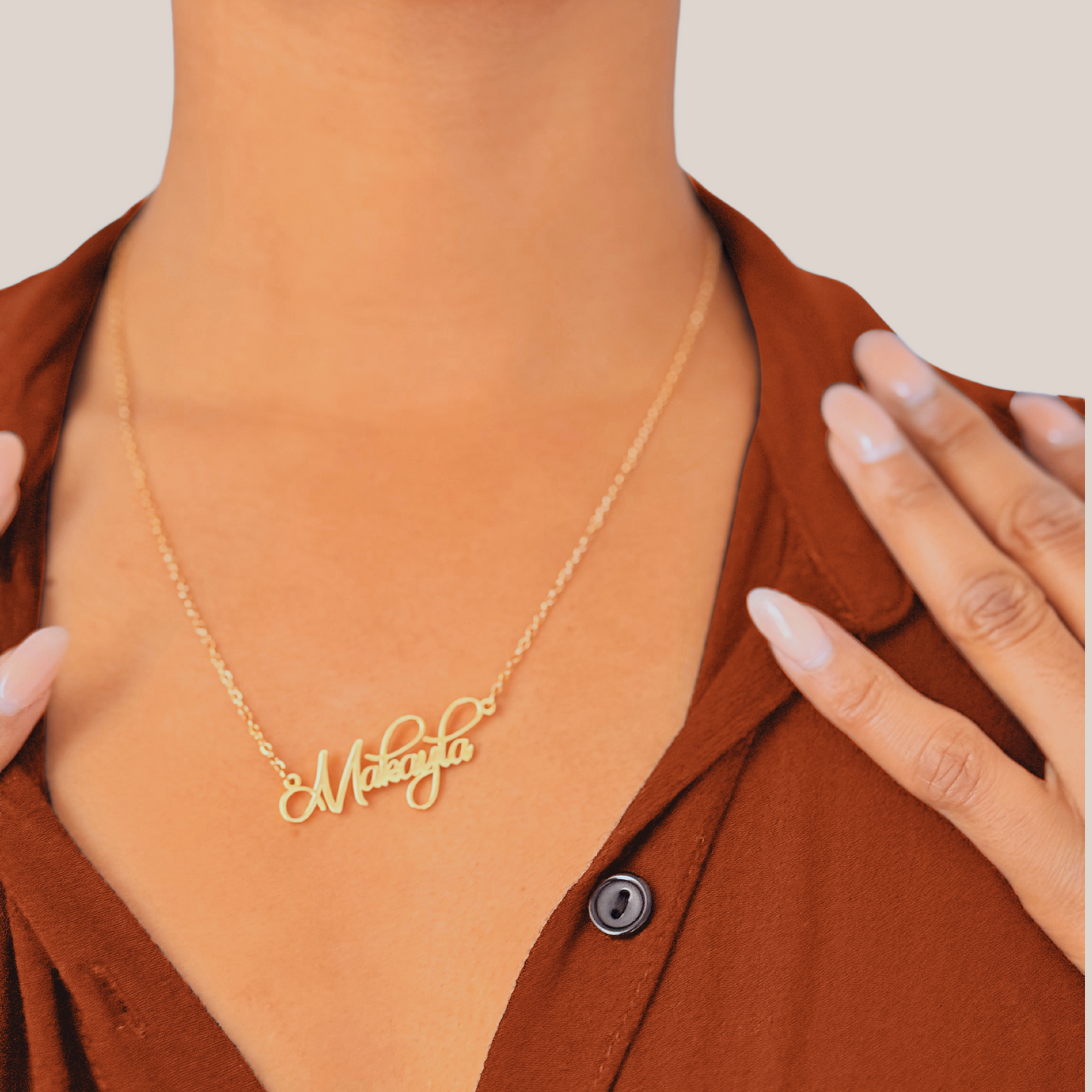 Script Personalized Name Necklace