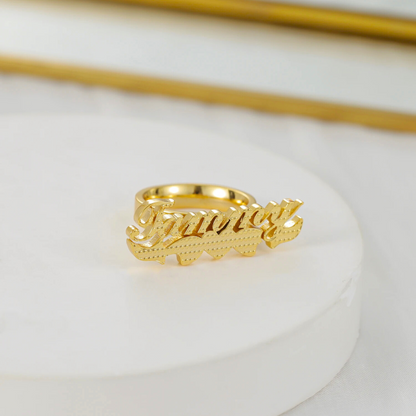 3D Personalized Name Ring