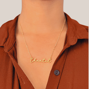 Dainty Signature Name Necklace